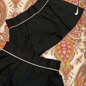 Black Nike dry-fit tennis skorts